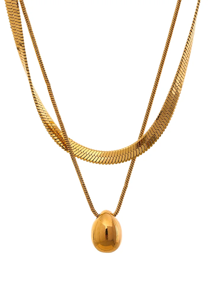 Necklace with Oval Pendant