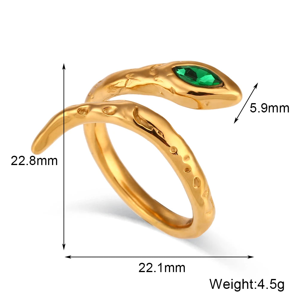 Golden Snake Ring