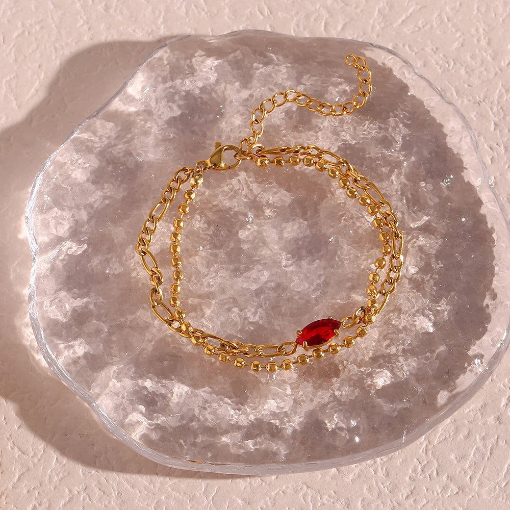 Minimalist Bracelet with Zirconia