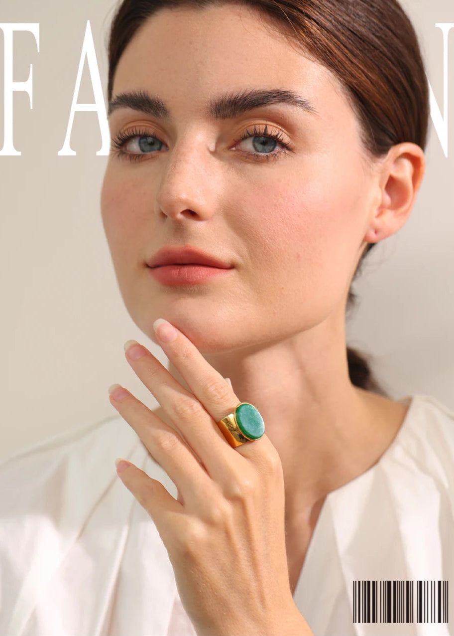 Gold Solitaire Ring
