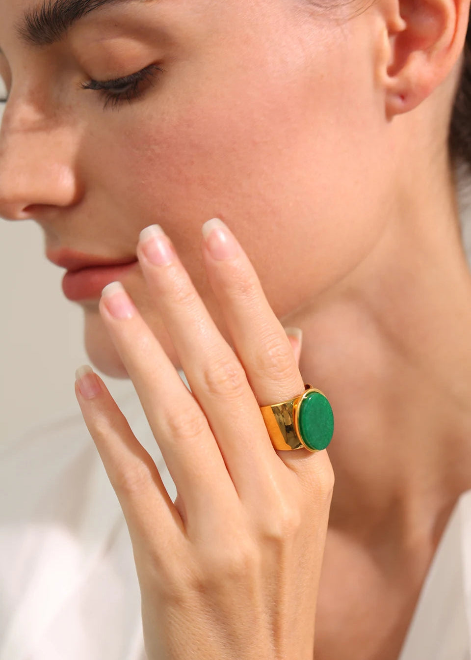 Gold Solitaire Ring