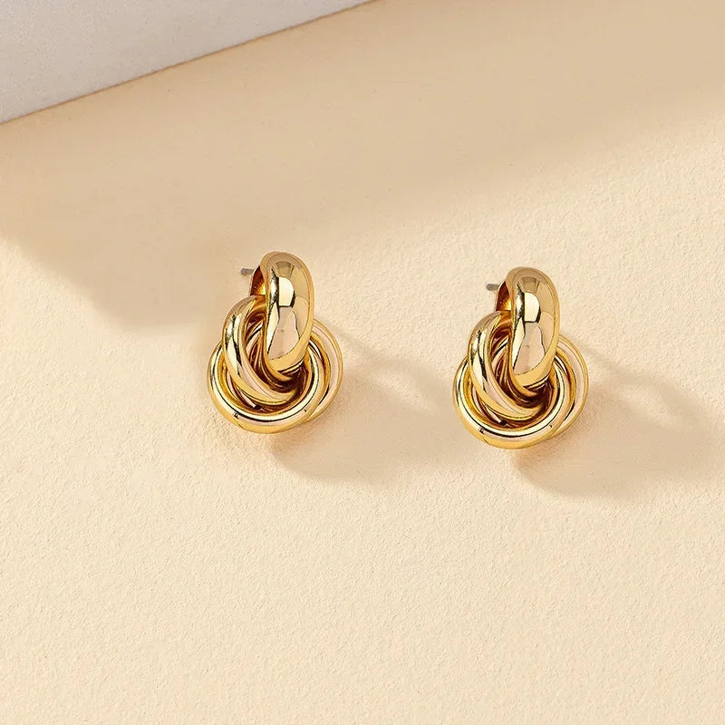 Intertwined Link Earrings