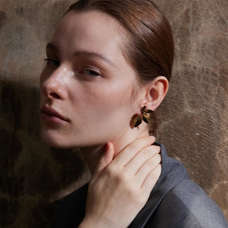 Silver Leaf Earrings