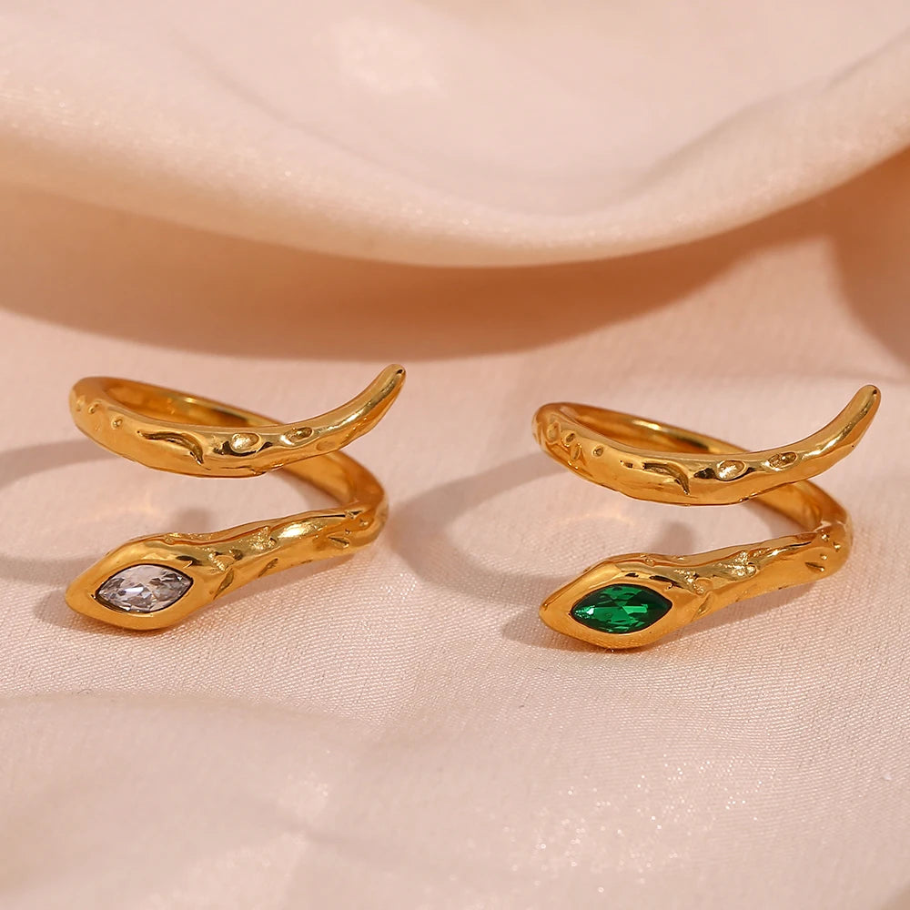 Golden Snake Ring