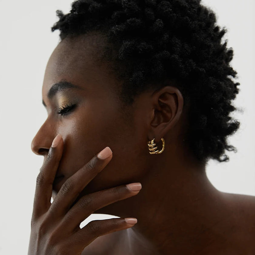 Intertwined Hoop Earrings