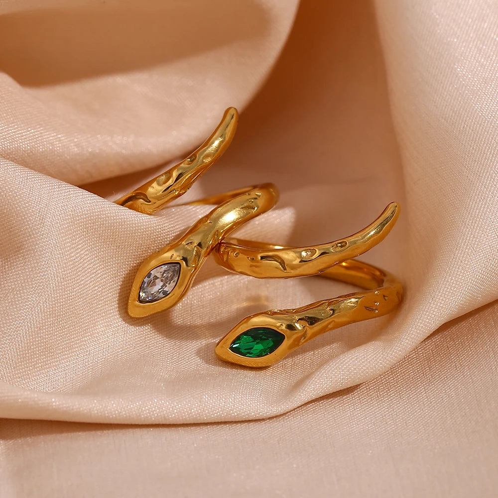 Golden Snake Ring