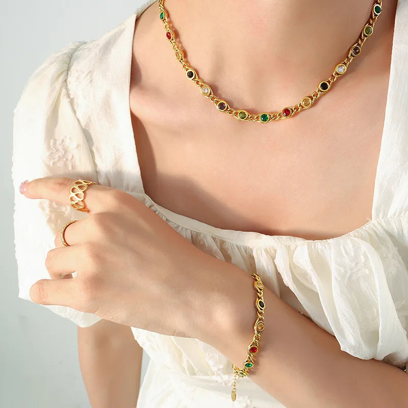 Twisted Set (Necklace and Bracelet)