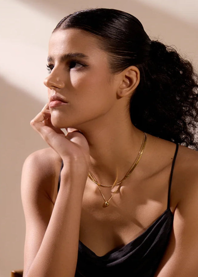 Necklace with Oval Pendant