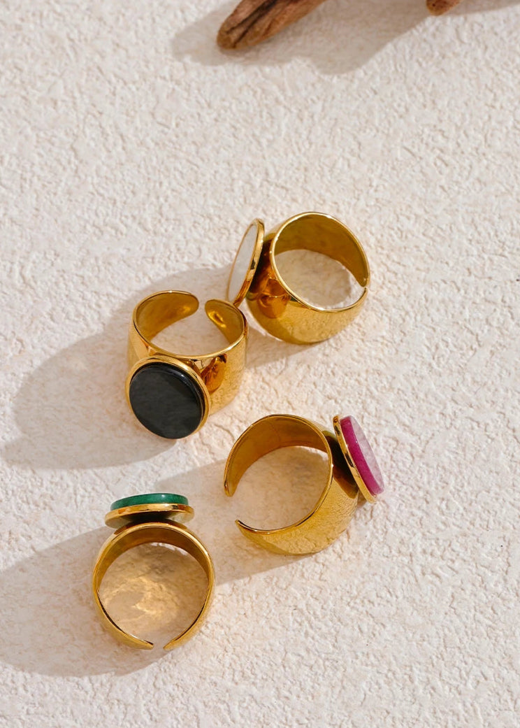 Gold Solitaire Ring