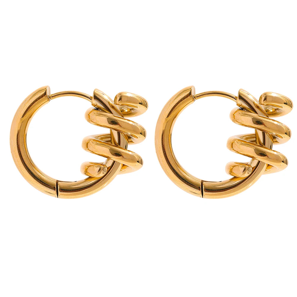Intertwined Hoop Earrings