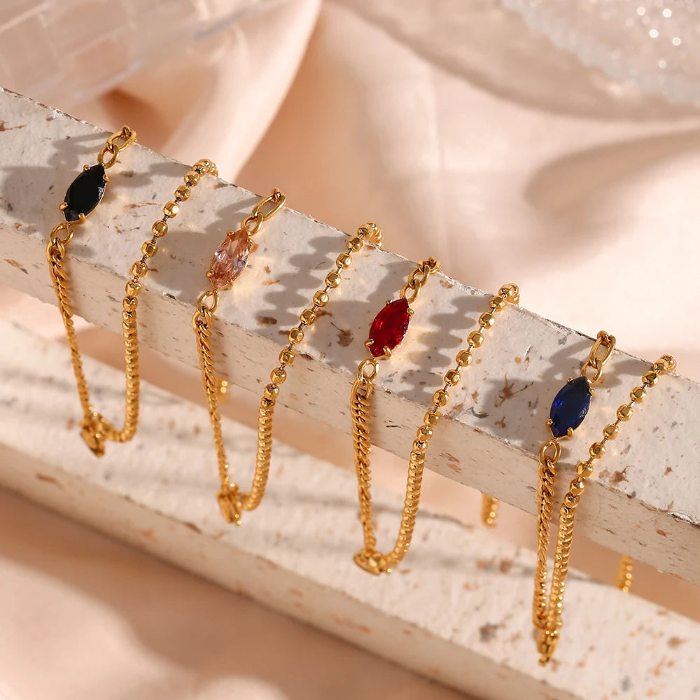 Minimalist Bracelet with Zirconia