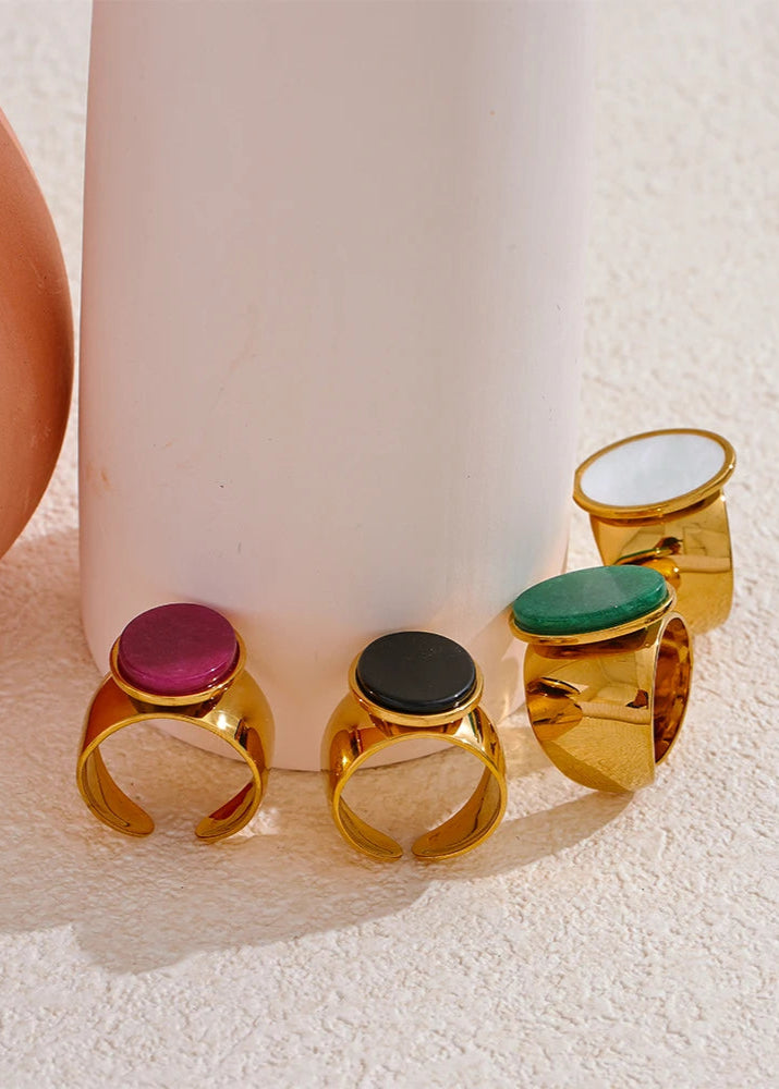 Gold Solitaire Ring