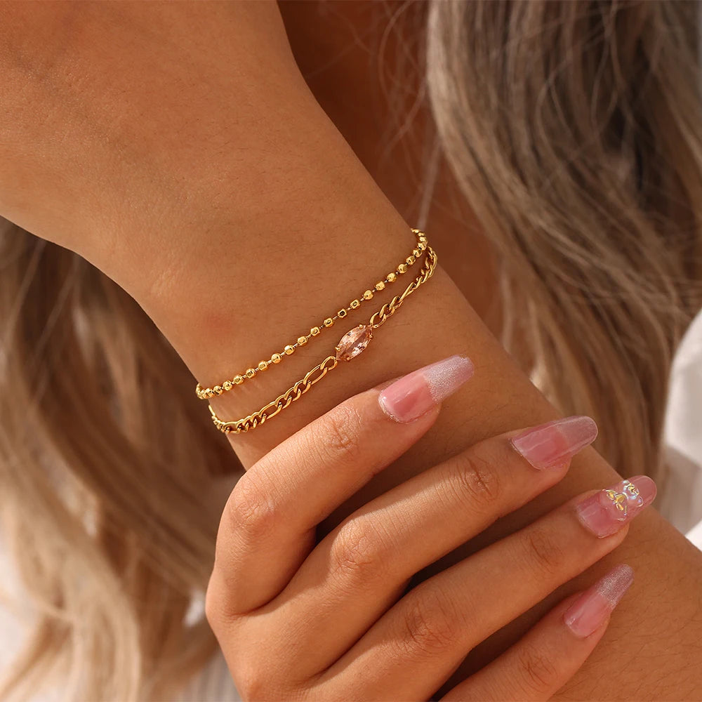 Minimalist Bracelet with Zirconia