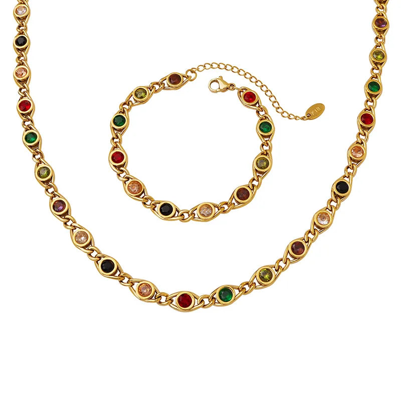 Twisted Set (Necklace and Bracelet)