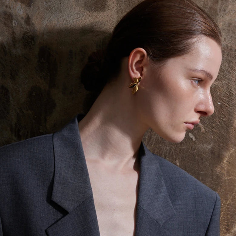 Silver Leaf Earrings