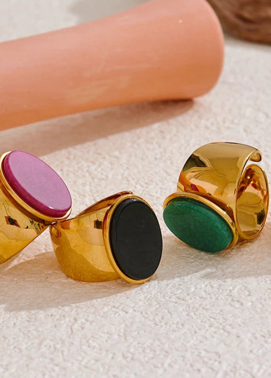 Gold Solitaire Ring