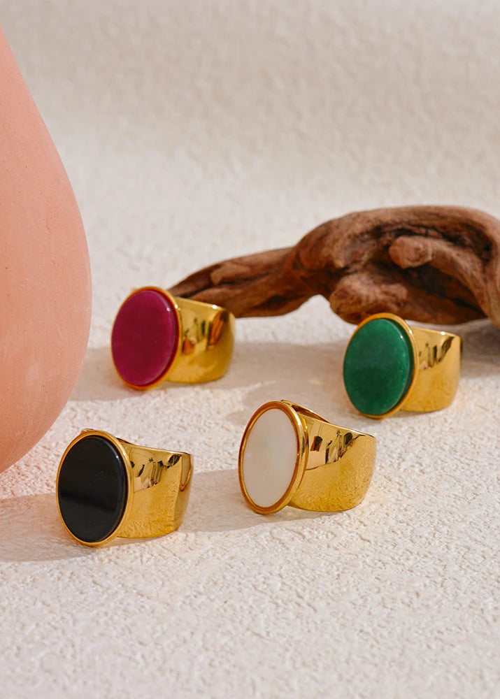Gold Solitaire Ring