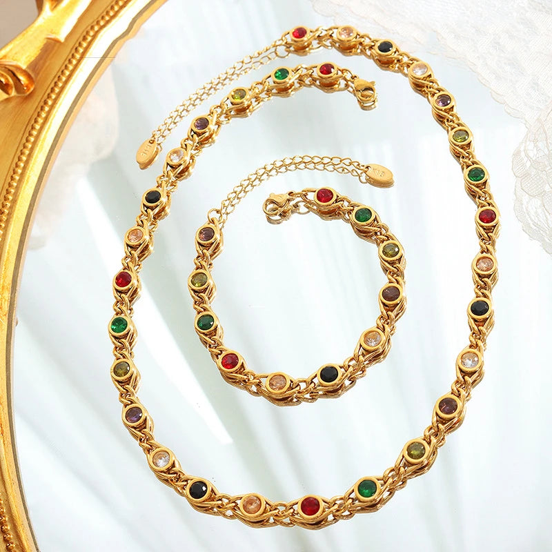 Twisted Set (Necklace and Bracelet)