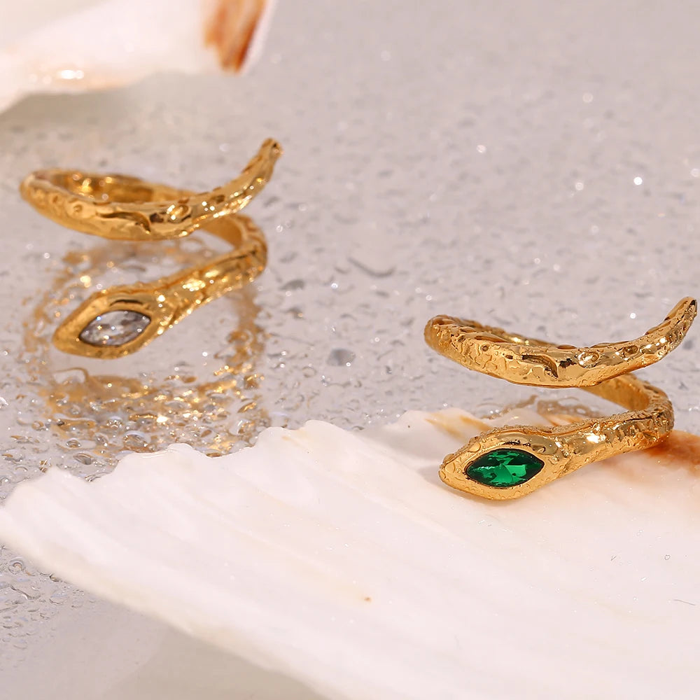 Golden Snake Ring