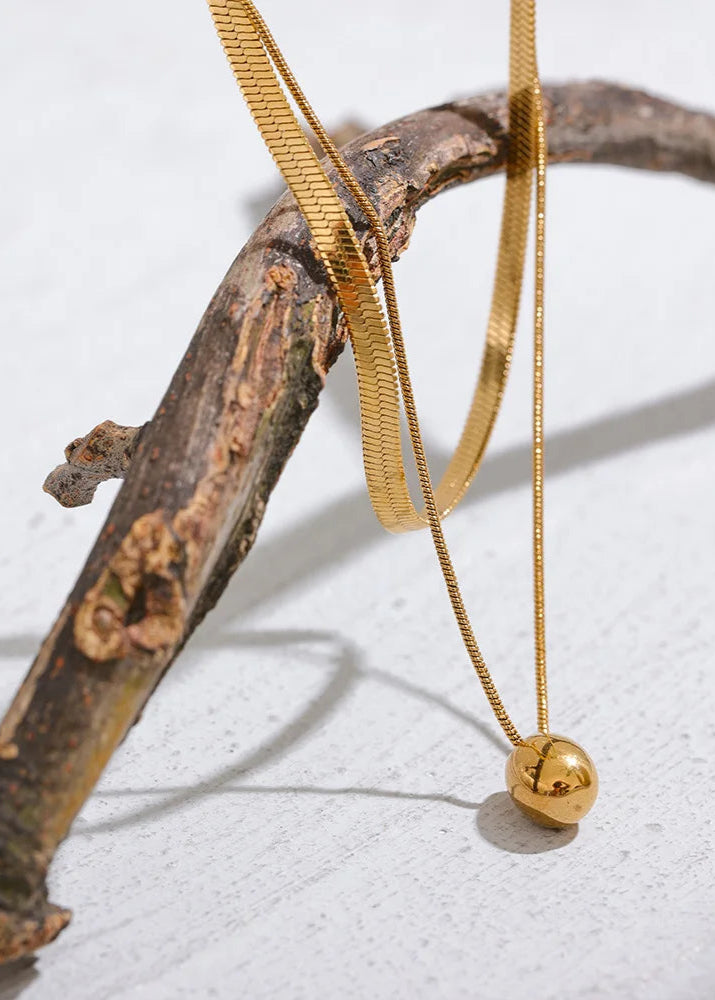 Necklace with Oval Pendant