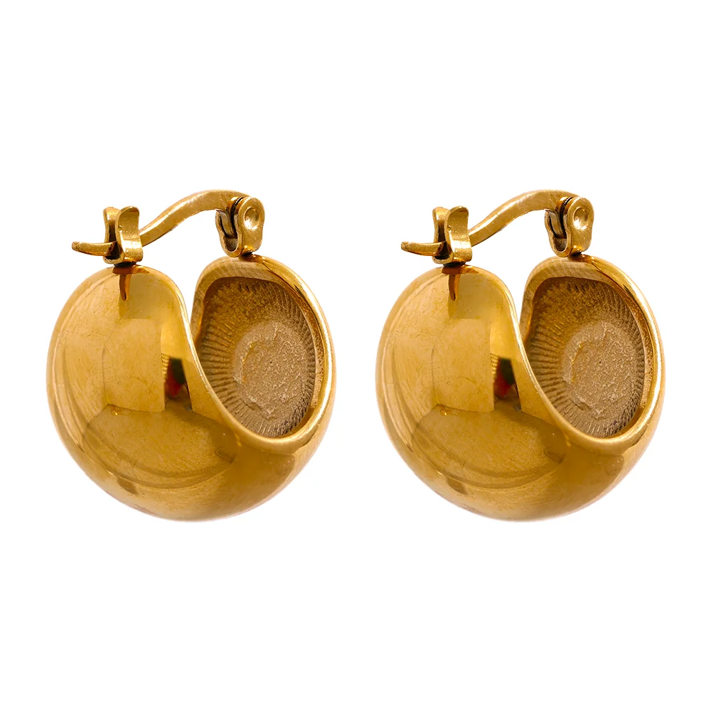 Wavy Hoop Earrings