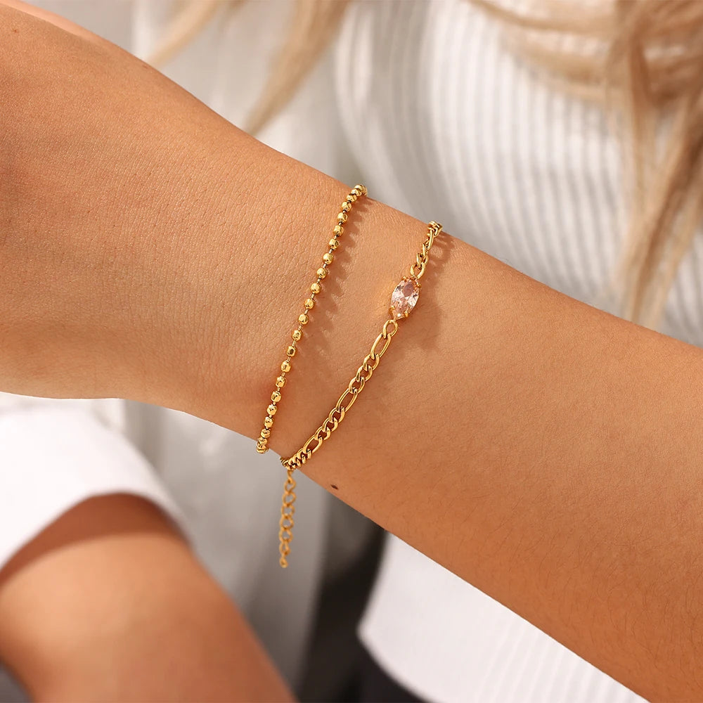 Minimalist Bracelet with Zirconia