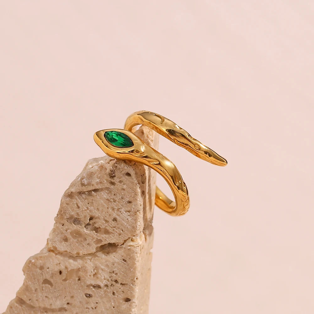 Golden Snake Ring
