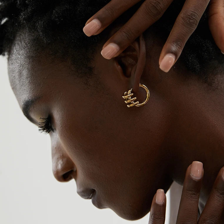 Intertwined Hoop Earrings