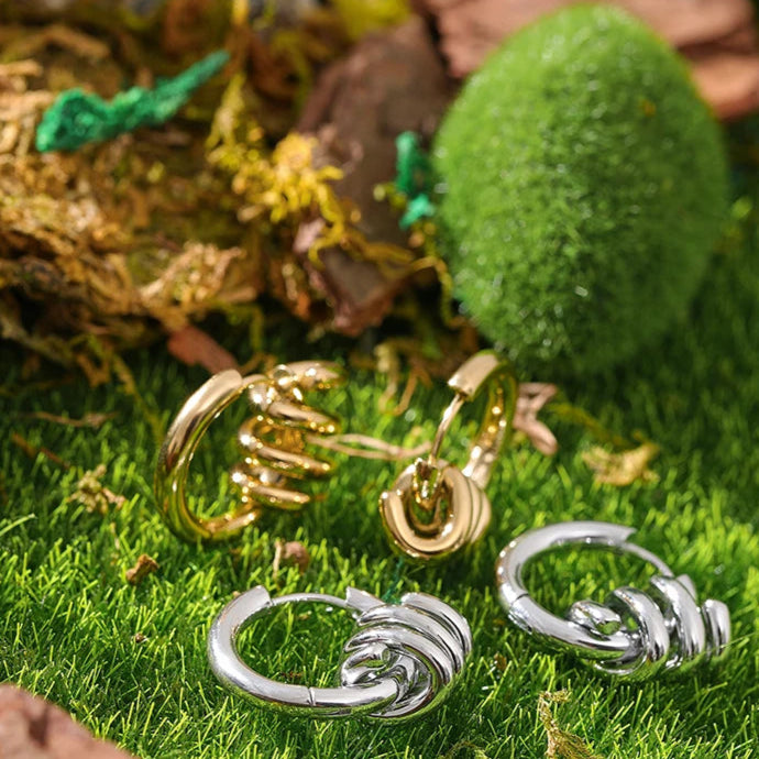 Intertwined Hoop Earrings