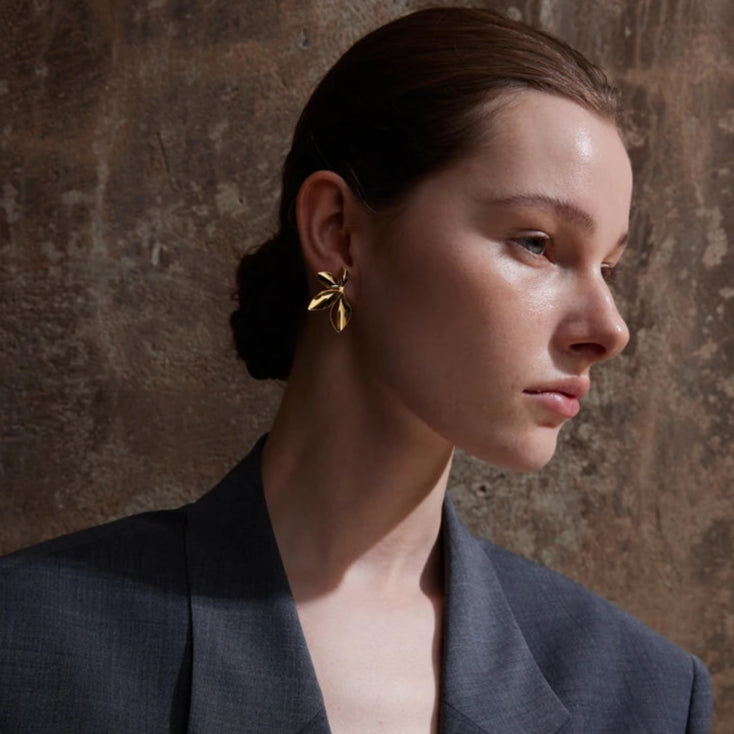 Silver Leaf Earrings