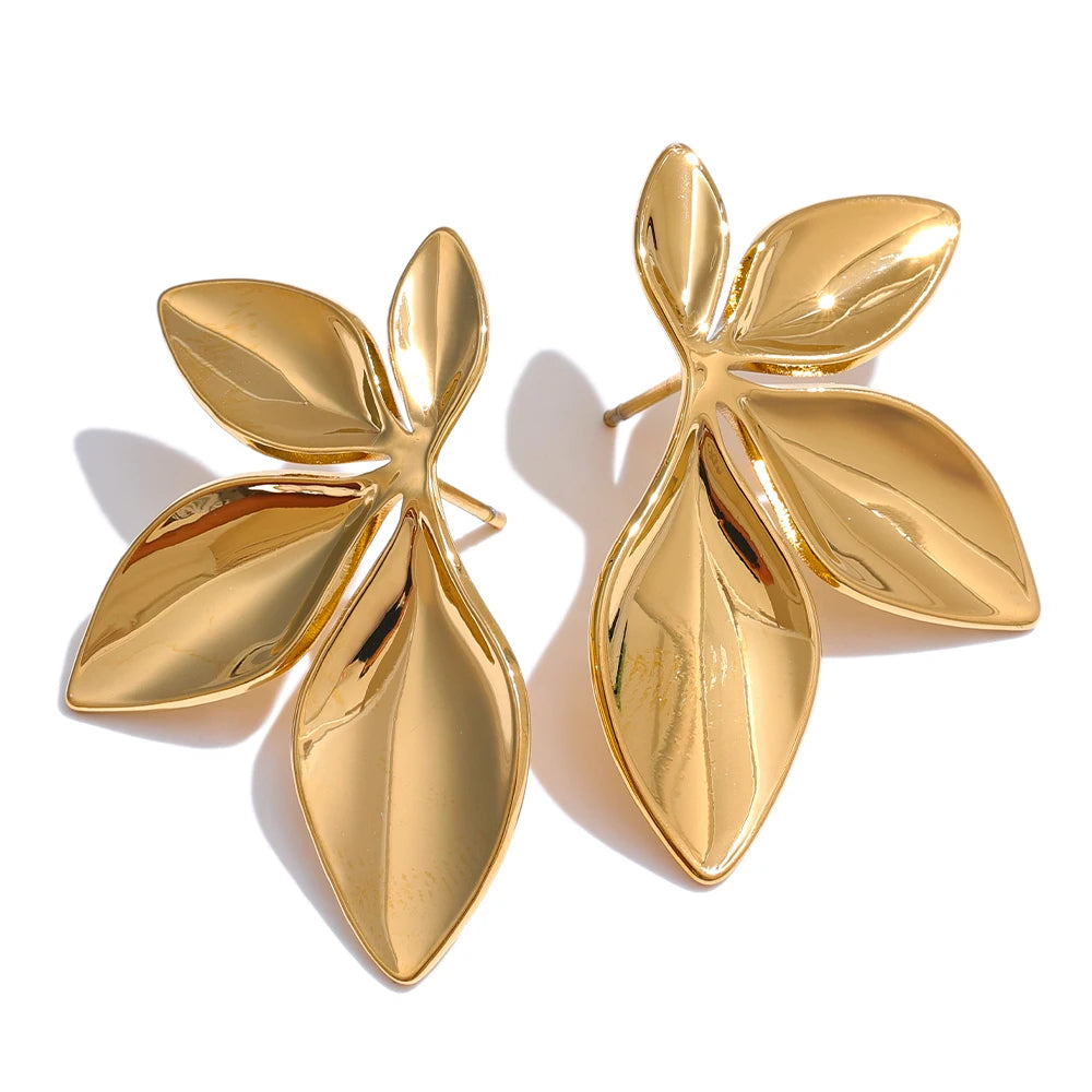 Silver Leaf Earrings