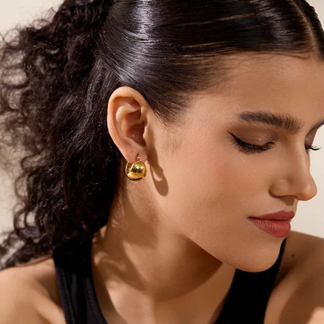 Wavy Hoop Earrings