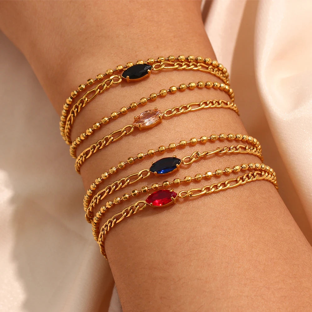 Minimalist Bracelet with Zirconia