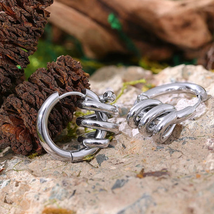 Intertwined Hoop Earrings