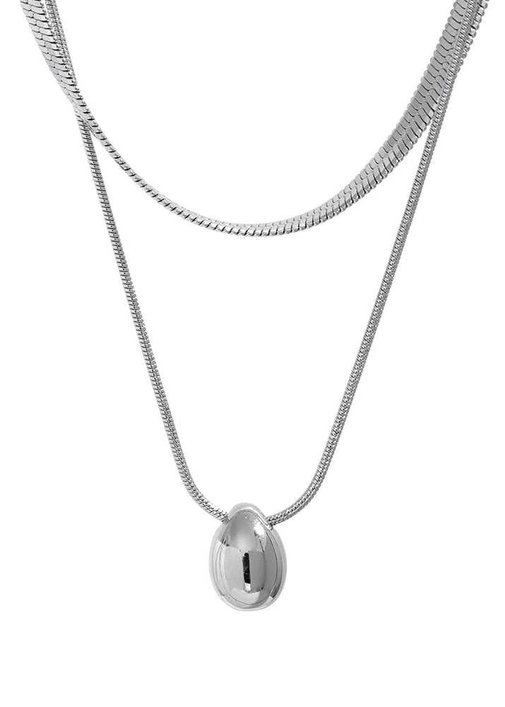 Necklace with Oval Pendant