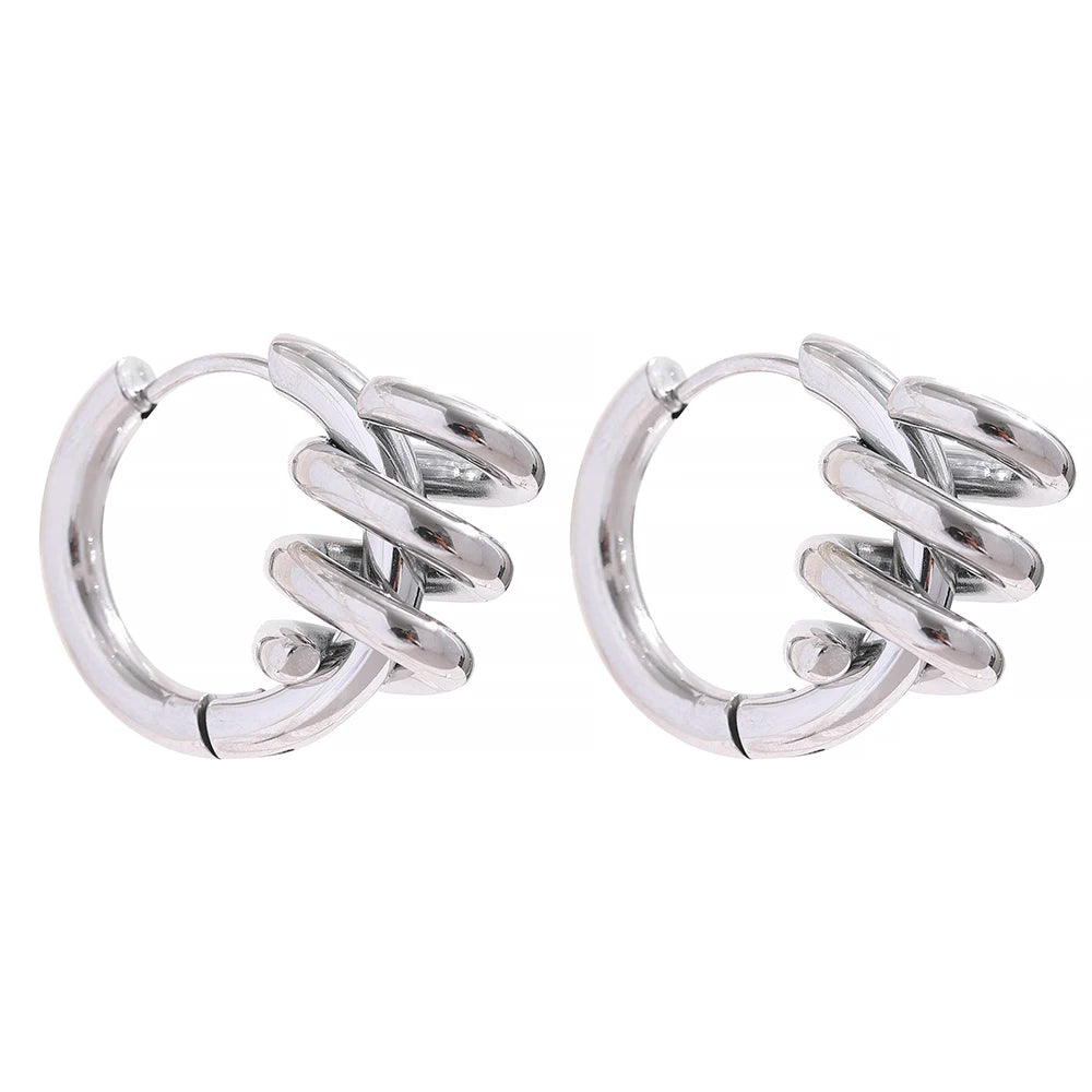 Intertwined Hoop Earrings